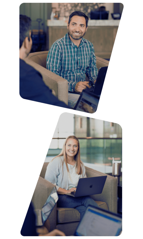 Business services professionals in a modern office — Celarity business services staffing Minneapolis